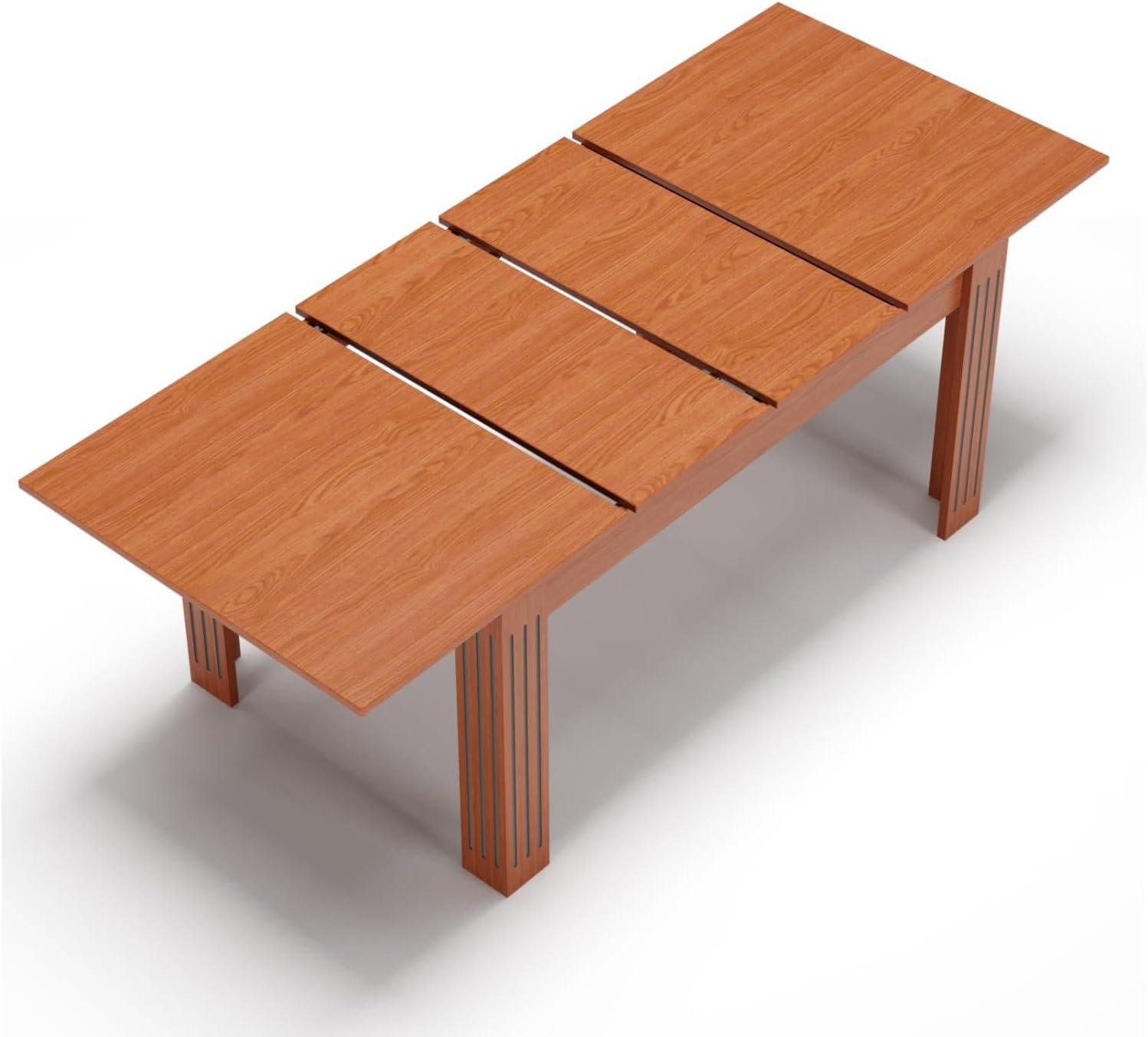 Extendable Table 54"-85", Extendable Dining Table for 4-8, Rectangular Kitchen Dining Table Space Saving, Farmhouse Dining Tables with 95" Runner