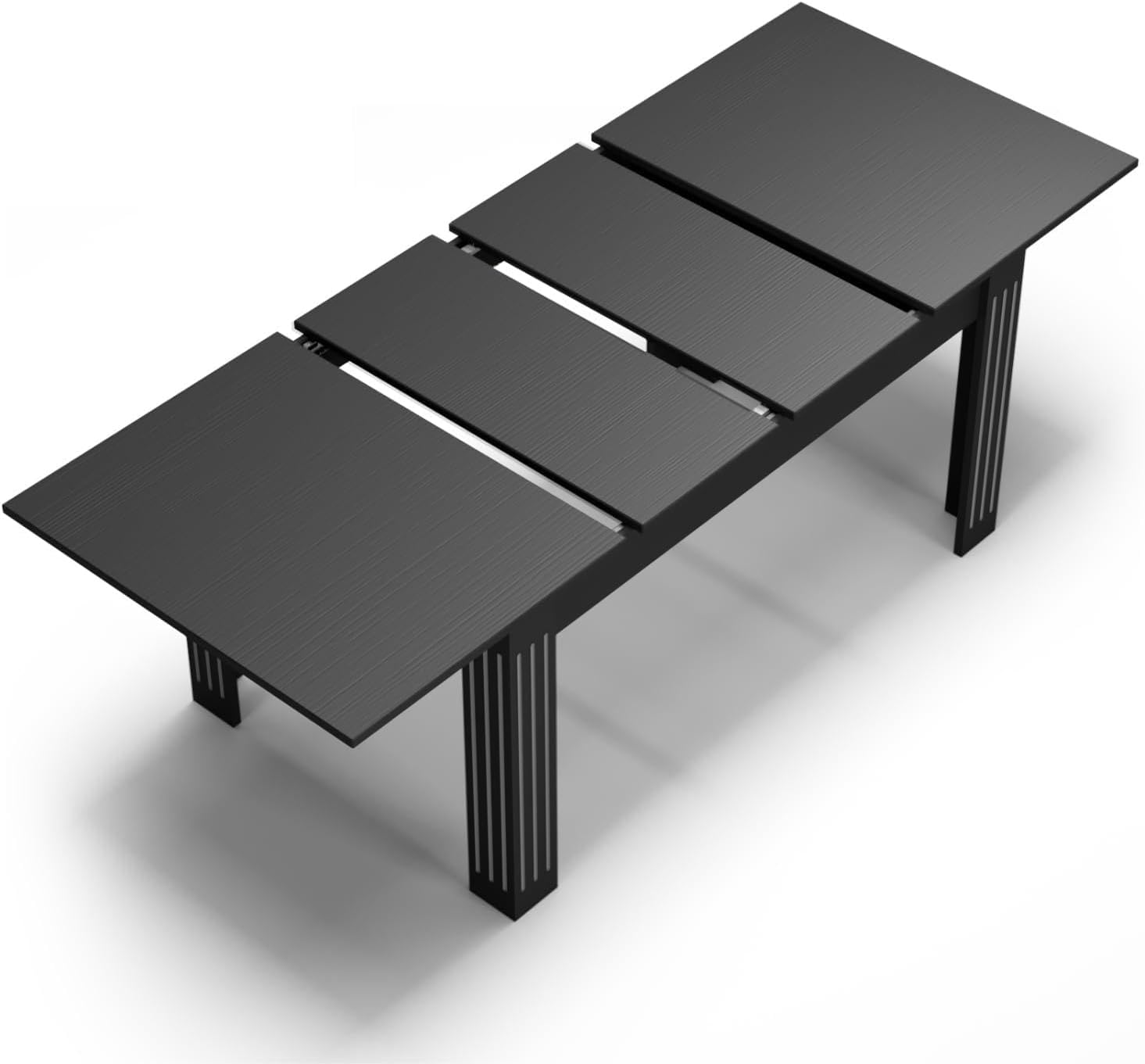 Extendable Table 54"-85", Extendable Dining Table for 4-8, Rectangular Kitchen Dining Table Space Saving, Farmhouse Dining Tables with 95" Runner